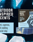 Every Man Jack Cold Plunge Mens Bar Soap - Glacier Bay Scent with notes of Uplifting Mint, Cypress, and Cooling Glacier Clay - Deeply Cleans, Hydrates with Naturally Derived Ingredients - 5oz 2 Pack
