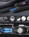 CIICII Hair Clippers for Men Professional, Cordless Barber Clippers for Hair Cutting (Rechargeable USB Adjustable Mens Hair Trimmer with 8 Metal Guards, 13Pcs Grooming Haircut Kit) for DIY Home Salon