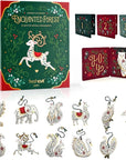 Freshcut Paper 2025 Advent Calendar, Enchanted Forest Christmas Ornaments, Pop Up 3D Greeting Cards, Paper Advent Calendar for Adults, Christmas Gifts, Holiday Cards with Blank Notecard & Envelope