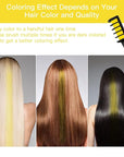 MSDADA New Hair Chalk Comb Temporary Hair Color Dye for Girls Kids with Light Color Hair, Washable Hair Chalk for Girls Age 4 5 6 7 8 9 10 Birthday Cosplay DIY, Christmas, New Year(Yellow)