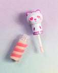 Lip Smacker Lippy Pals Kitty Kitten, Flavored Moisturizing & Smoothing Soft Shine Lip Balm, Hydrating & Protecting Fun Tasty Glossy Finish, Cruelty-Free & Vegan - Sweet Kiwi Kitten
