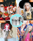 White Hair Color Wax - Temporary & Washable Hair Styling Mud Gel for Men, Women, Kids,For Halloween, Cosplay, Party, Crazy Hair Day & Children's Day