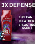 Old Spice Cleansing Body Wash for Men, 3X Defense, 24/7 Shower Fresh with Lasting Scent, 2-in-1 Body & Face Wash, NightPanther with Rich Warm Scent, 24 oz (Pack of 4)