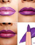 Oulac Matte Purple Lip Liner Pencil, Waterproof Retractable Lipliner Crayon, Smooth and Creamy Long Wearing Lip Makeup, Contour Your Lips, Vegan Beauty, 08 Well-dressed
