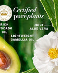 Herbal Essences Avocado Oil Sulfate Free Shampoo, Hair Repair, 13.5 Fl Oz, with Certified Camellia Oil and Aloe Vera, For All Hair Types, Especially Damaged Hair