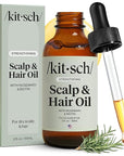 Kitsch Rosemary Oil Pre-Wash Strengthening Hair Oil with Castor, Biotin, Jojoba, Lavender Scent, 60ml