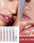 Lip Glow Oil Moisturizing Lip Balm,Plump Lip Gloss Lip Care Clear Lip Oil Tinted,Hydrating Lip Glow Oil Gloss Transparent Plumping Glass Lip Glow Oil Fresh Texture,Set of 6