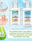 12 Pcs Mini Aloe Vera Gel Bulk for Summer Wedding Party 1oz Soothing Moisture Aloe Gel Bulk Travel Size for Thank You Gifts Summer Beach Wedding Party (Beach)