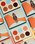 Juvia's Place Olori III Eyeshadow Palette, 6 Shades of Coral, Browns and Bronzes with a Pop of Rich Blue, Matte and Shimmers