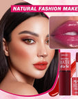 7 Colors Korean Lip Tint Stain Set Long-lasting Waterproof Velvet Lip Tint Moisturizing Lip Gloss Set,Multi-Use Lip and Cheek Tint for Women Daily Lip Makeup