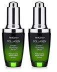 Collagen Face Serum Skin Care Moisturizer Booster. Instant Plumping Serum With Hyaluronic Acid To Plump Fine Lines. 1 Fl Oz (Pack of 2)