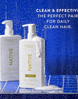 Coconut & Turmeric Shampoo and Conditioner Contain Naturally Derived Ingredients | All Hair Types, Color & Treated, Fine to Dry Damaged, Sulfate & Dye Free - 2-Pack