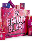 W7 Beauty Blast - Makeup Advent Calendar 2025 - Beauty & Cosmetic Calendar - Individually Boxed Makeup & Cosmetic Surprises For the 24 Days to Christmas - Cruelty Free Gifting