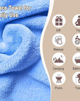 KODAMO Makeup Remover Cloth, 6 inch x 6 inch Reusable Makeup Remover Pads Washable Travel Bag, Microfiber Makeup Removal Face Wash Cloths with Just Water, Gentle Soft, 12 Pack