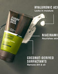 Every Man Jack Daily Face Wash & Lotion Set, Deeply Cleanse, Moisturize, and Revive Dry, Tired Skin with Hyaluronic Acid, Niacinamide, and Aloe Vera - 2-Pack
