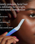 Billie - Dermaplane Starter Kit - Reusable Handle + 3 Refill Blades - Remove Facial Hair + Perfectly Shape Brows - Dermatologist-Approved - WaterPark