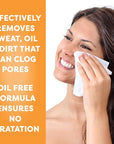 Retinol + Vitamin C Individually Wrapped Makeup Remover Wipes, travel essentials for Travel & On the Go, women facial cleansing towelettes, removes makeup mascara & sunscreen - 30 single face wipes
