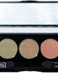 Moroccan Spice Shimmer White, Olive Green, Gold, Copper Penny Red, and Light Matte Orange Vegan Eyeshadow Palette; Talc, Paraben & Cruelty Free