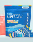 Nello Supercalm Powdered Drink Mix, Cortisol Reducer* and Sleep Aid Supplement, L Theanine, Ksm-66 Ashwagandha, Magnesium Glycinate, Vitamin D 3, No Sugar, Non GMO, On The Go, 20 Ct, Variety Pack