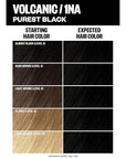 IGK Permanent Hair Dye Color Kit | 1NA Volcanic - Purest Black | 100% Gray Color Coverage + Strengthen + Shine | Ammonia Free