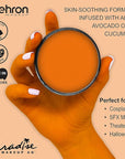Mehron Makeup Paradise Makeup AQ Pro Size | Stage & Screen Performance, Face & Body Painting, Beauty, Cosplay, and Halloween | Water Activated Face Paint, Body Paint 1.4 oz (40 g) - Orange