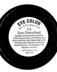 Sun Drenched Cinnamon Chocolate Brown Bronze Almond Gold Shimmer Pressed Powder Single Eyeshadow; Talc, Paraben & Cruelty Free
