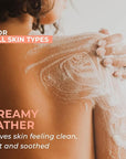 Vanilla Coconut Shower Gel Body Wash - USA Made with Organic & Natural Ingredients, Moisturizing Cleansing Gel for Women, Gentle & Non Toxic Daily Wash for Sensitive Skin, Clean Body Soap Liquid