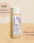 The Honest Company 2-in-1 Cleansing Shampoo + Body Wash | Gentle for Baby | Naturally Derived, Tear-free, Hypoallergenic | Lavender Calm, 18 fl oz