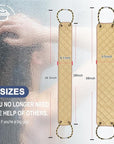 Exfoliating Back Scrubber with Handles, 39 Inch Double-Sided Back Exfoliator Body Scrub Towel, Exfoliating Washcloth Bath Tool for Use in Shower, Back Washer to Deep Clean Your Skin for Men & Women