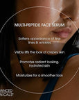 Advanced Clinicals Multi Peptides Serum For Face | Visible Anti Aging Hydrating Collagen Peptide Facial Serum With Vitamin E Helps Improve Look Of Wrinkles, Puffiness, & Uneven Skin Tone, 1.75 Fl Oz