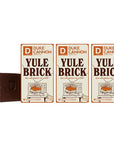 Duke Cannon Holiday Limited-Edition Yule Brick Big Brick of Soap - 10oz Bar, Triple Milled, Charred Wood & Leather Scent, Perfect for Men, Supports U.S. Veterans, 3 Pack