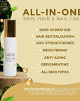Cacay Oil Roll-On – Natural Anti-Aging Face & Body Oil for Scars with Retinol & Vitamin E, Organic Skincare, Antioxidant-Rich Treatment for Acne Scars, Wrinkles, Fine Lines, and Dry Skin (0.33 Fl Oz)