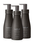 Method Premium Foaming Hand Wash, Vetiver + Amber, Reusable Black Aluminum Bottle, Biodegradable Formula, 10 fl oz (Pack of 3)