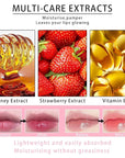 4 PCS Lip Mask Overnight, Honey&Strawberry Exfoliator