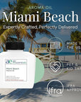 Miami Beach Aroma Oil, Essential Oils Blend for Diffusers & Scent Machines, Fresh Cologne Scent with Citrus & Musk Notes, Aromatherapy, Cold Air Diffuser Compatible, 100 mL