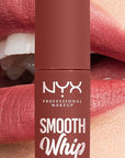 NYX PROFESSIONAL MAKEUP Smooth Whip Matte Lip Cream, Long Lasting, Moisturizing, Vegan Liquid Lipstick - Latte Foam (Pinky Mauve)
