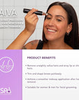 SPA SCIENCES - AIVA - The 2-in-1 Facial Hair Remover & Eyebrow Trimmer with Built-in LED Lights
