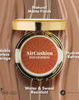 MagicMinerals AirCushion Foundation by Jerome Alexander, Cushion Foundation Coverage (Medium-Dark)