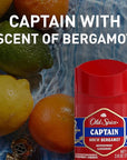 Old Spice Antiperspirant Deodorant for Men, 24/7 Sweat & Odor Protection, 24/7 Lasting Freshness, Invisible Solid, Captain with Bergamot Scent, 2.6 oz (Pack of 6)