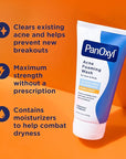 PanOxyl Acne Foaming Wash Benzoyl Peroxide 10% Maximum Strength Antimicrobial, 5.5 Oz