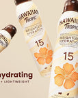 Hawaiian Tropic Weightless Hydration Clear Spray Sunscreen SPF 15, 6oz Twin Pack | Hawaiian Tropic Sunblock, Oxybenzone Free Spray Sunscreen Pack, 6oz each