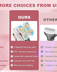 Electric Razors for Women Legs Travel : Rechargeable Waterproof Razor Trimmer for Womens - Dry Wet Electric Shaver for Women - Pro Portable Personal Body Shaver