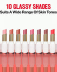 REVLON Super Lustrous Glass Shine Balm, Hydrating Tinted Lipstick, Sheer, Glossy Shiny Finish, 007 Glazed Mauve, 0.11 oz