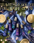 Essential Oils Roll On Set, Natural Aromatherapy Oil Roller for Body, Skin, Massage, Essential Oil Blends - Sweet Dream, Unwind, Breahte, Balance, Focus, Happy, Gifts for Women
