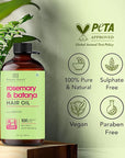 Botanic Hearth 100% Pure Rosemary Batana Oil For Hair Growth | Infused with Biotin, Jojoba & Castor Oil | Hair Oil Repairs Dry Damaged Hair, Strengthening, Healthier - Hair Tonic, 2.0 fl oz