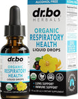 Lung Detox Respiratory Health Drops - Organic Respiratory Supplements Herbal Lung Cleanse, Mullein Drops for Lungs Bronchial Support, Mucus Clear with Mullein Leaf Extract, Elderberry Supplement 1 oz