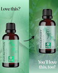 Pure Eucalyptus Essential Oil for Diffuser - Natural Eucalyptus Aromatherapy Diffuser Oil for Scalp Hair Skin and Nails - Undiluted Eucalyptus Essential Oils for Diffusers for Home and Self Care