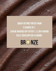 Express Self Tanning Mousse – Hyaluronic Acid, Fragrance-Free | Fast Bronzed Glow in 1-4 Hours for Face & Body | Lightweight, Non-Sticky, Suitable All Skin Types | 6.7 fl oz
