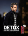 American Crew Detox Shampoo for Men, Naturally Derived, Vegan Formula, Citrus Mint Fragrance, 8.45 Fl Oz