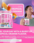 Creatine for Women | Creatine Monohydrate + BCAA Powder Myo-Inositol Collagen Biotin Hyaluronic Acid Folate L Glutamine Vitamin D3 Iron Zinc D-Chiro-Maca Digestion Shelf Builder by Clean Nutra